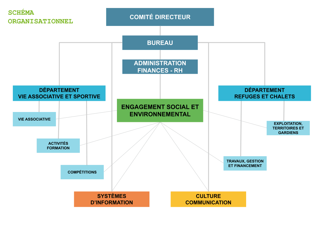 Schéma organisationnel de la fédération